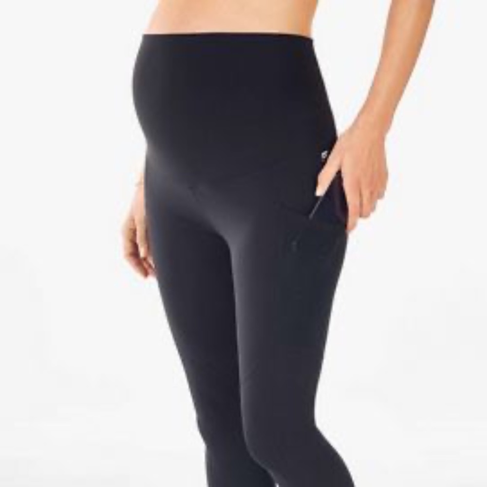PureLuxe High-Waisted Maternity 7/8 Legging - NAVY